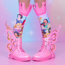 SAPATINHOS DE FADA COM GLITTER ROSA